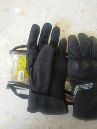 Guantes de moto Bering negros