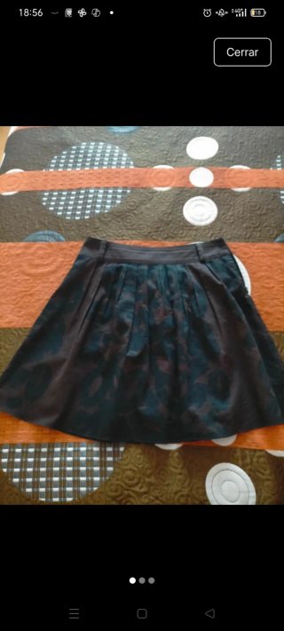 Falda Vero Moda Marrón Chocolate