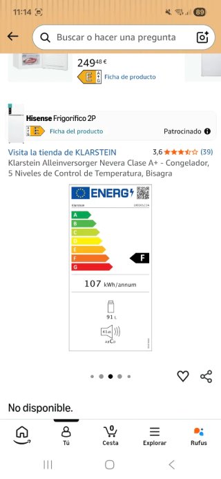 Nevera pequeña Klarstein
