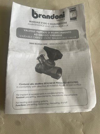 Válvula de calibración latón 1/2 DN15 PN20