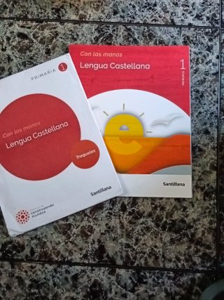 Libro Lengua Castellana 1 Primaria con las manos
