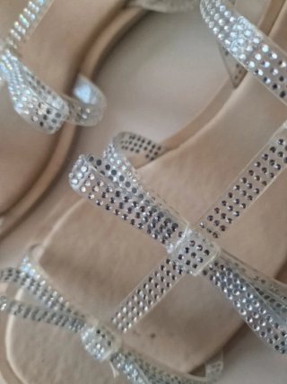 Sandalias Zara Talla 36 Brillantes
