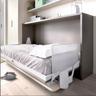 Cama abatible con escritorio incorporado –