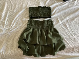 Conjunto Top y Falda Verde Talla S y M