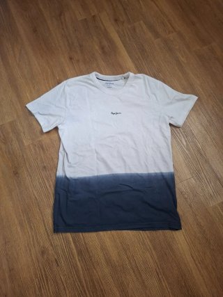 T-shirt Pepe Jeans tie-dye blu/bianco