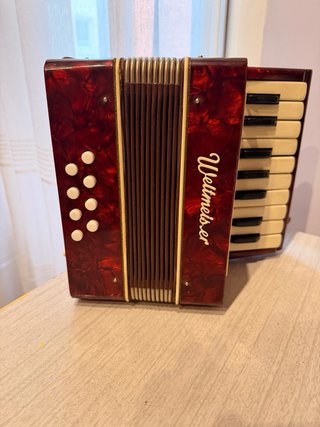 Acordeón Weltmeister Vintage 1967 Rojo