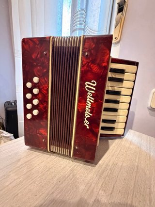 Acordeón Weltmeister Vintage 1967 Rojo