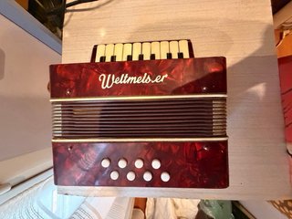 Acordeón Weltmeister Vintage 1967 Rojo