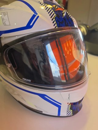 Casco Scorpion Exo S10 Air Blanco/Azul