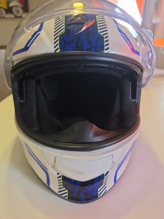 Casco Scorpion Exo S10 Air Blanco/Azul