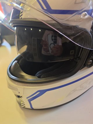 Casco Scorpion Exo S10 Air Blanco/Azul
