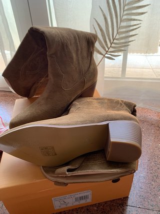Botas altas de ante mujer marrones