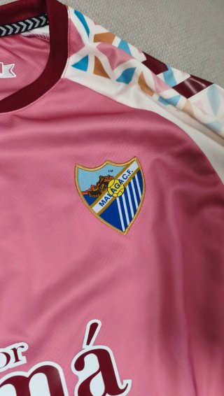 Camiseta Málaga Rosa Muy Noble