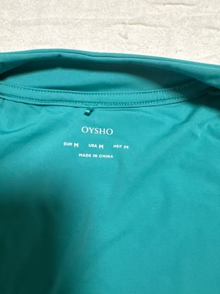 Maglietta da ciclismo Oysho verde bluastro