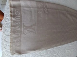 Foulard Louis Vuitton Beige/Oro