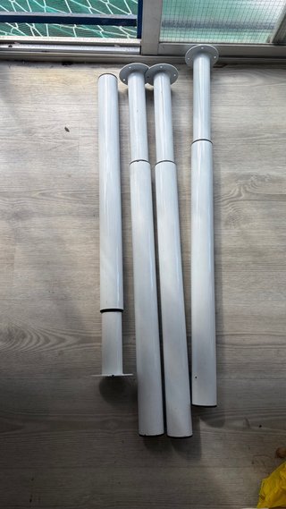 Pata regulable OLOV IKEA blanca. Pack de 4 uds