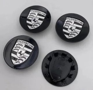 4x Tapabujes Llantas Porsche 76mm