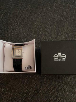 Reloj Elite Models Mujer Negro/Plata
