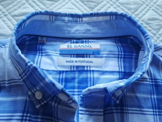 Camisa El Ganso Azul y Blanca Talla M