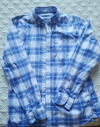 Camisa El Ganso Azul y Blanca Talla M