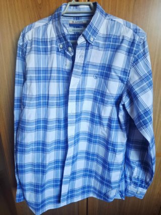 Camisa El Ganso Azul y Blanca Talla M
