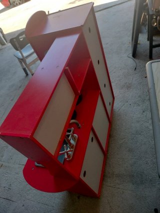 Cocinita de juguete vintage roja