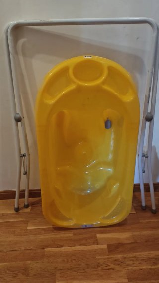 Bañera para bebé amarilla 0-12m