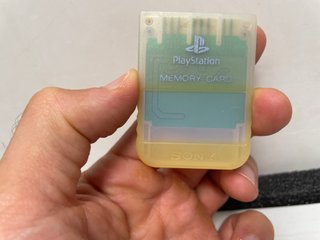 Memory Card Sony PS1 Originale SCPH-1194 Bianca Tr