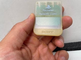 Memory Card Sony PS1 Originale SCPH-1194 Bianca Tr