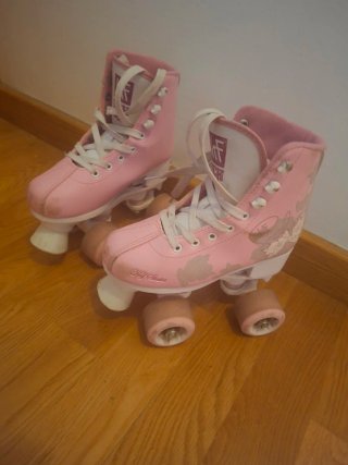 Patines rosas 4 ruedas