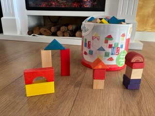 Juego Construcción Madera 114 Piezas