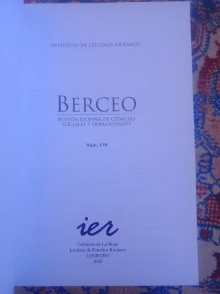 portada del número 178 de la revista Berceo