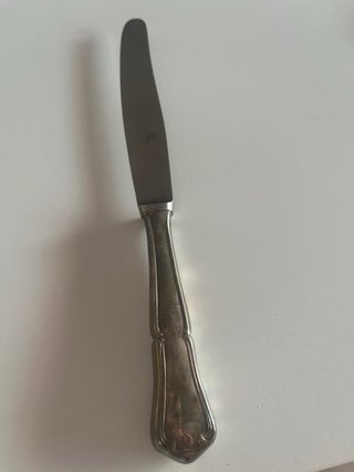 Cubiertos chapados en plata