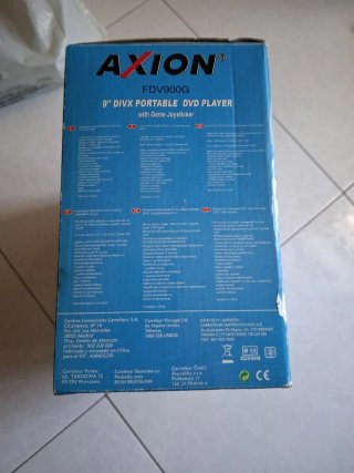 Reproductor DVD Portátil Axion FDV900G