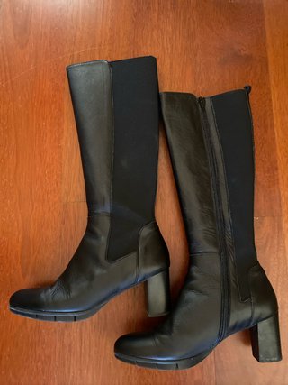 Botas altas de piel negras Talla 41