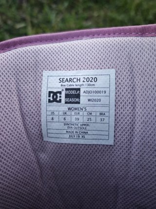 Botas de Snowboard DC Search Rosa Camuflaje 39