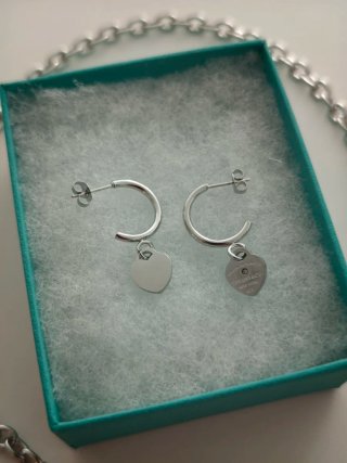 Conjunto Tiffany & Co. Plata Corazón