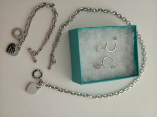 Conjunto Tiffany & Co. Plata Corazón