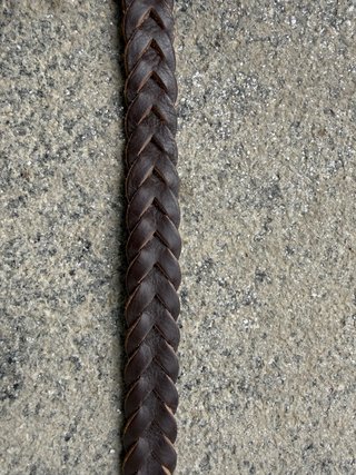 Cintura Aglini vera pelle intrecciata cm.95/110