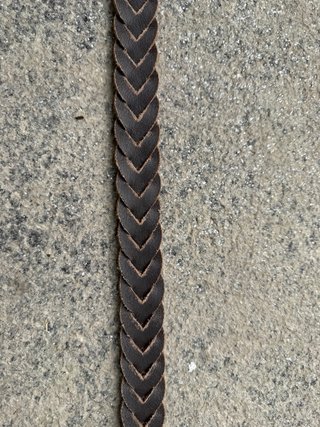 Cintura Aglini vera pelle intrecciata cm.95/110