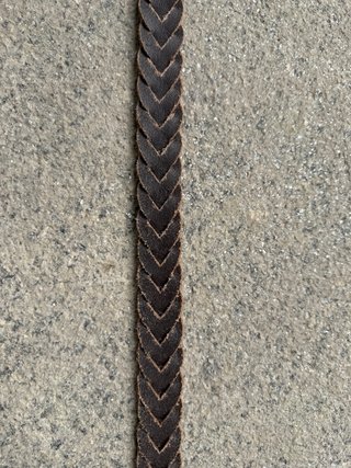 Cintura Aglini vera pelle intrecciata cm.95/110