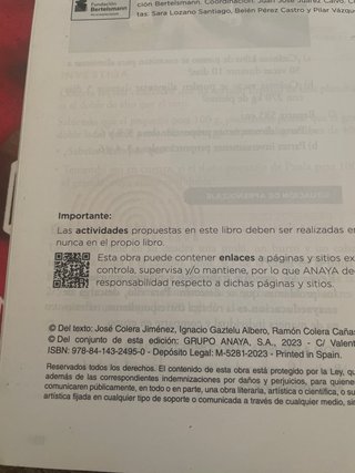 Matemáticas 2 ESO operación mundo Anaya