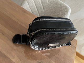 Bolso de mano GIOSSEPO negro piel serpiente