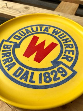 Vassoio vintage birra Wührer 27cm