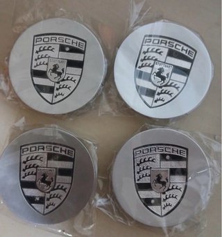4x Tapabujes llantas Porsche 76mm