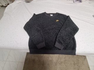 Sudadera Nike Terciopelo Animal Print Talla M