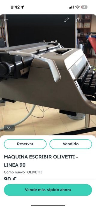 Máquina de escribir Olivetti Linea 90