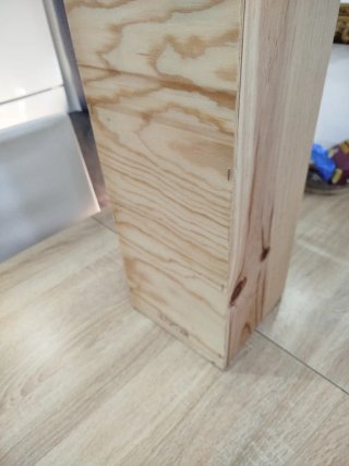 Caja de madera con tapa deslizante