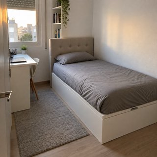 Canapé Abatible + Colchón 90x190cm Blanco