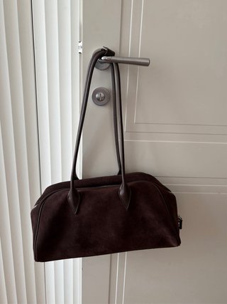 Borsa in camoscio marrone